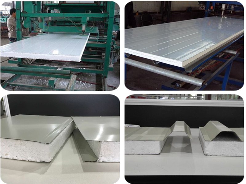 production EPS roof sandwich panels