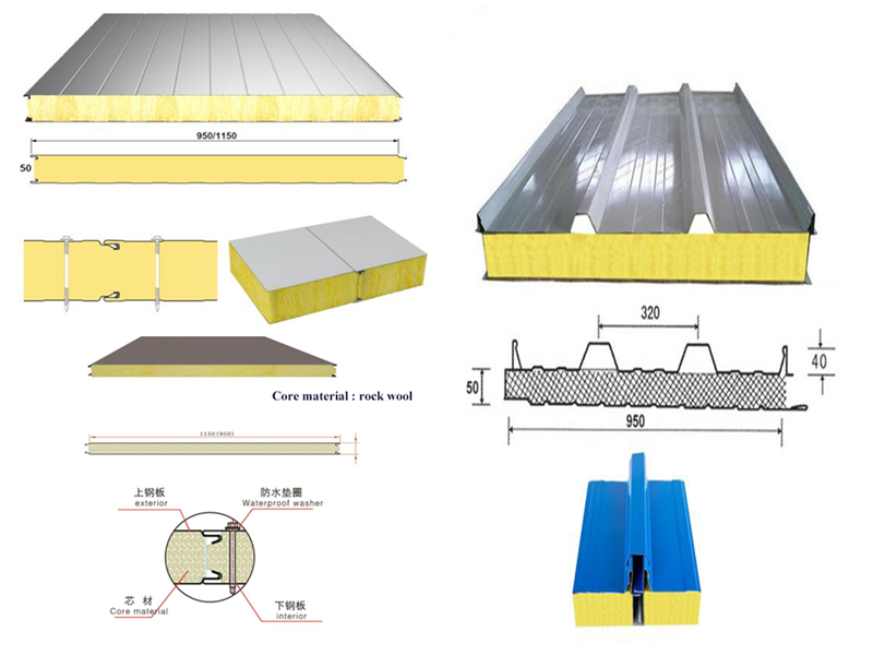 rockwool sandwich panel joined picture