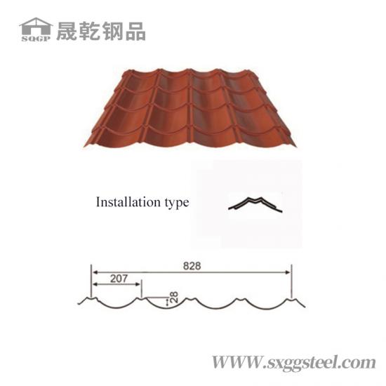 Custom Color Coated Corrugated, Corrugated Metal Roofing Sheet Sizes In Mm