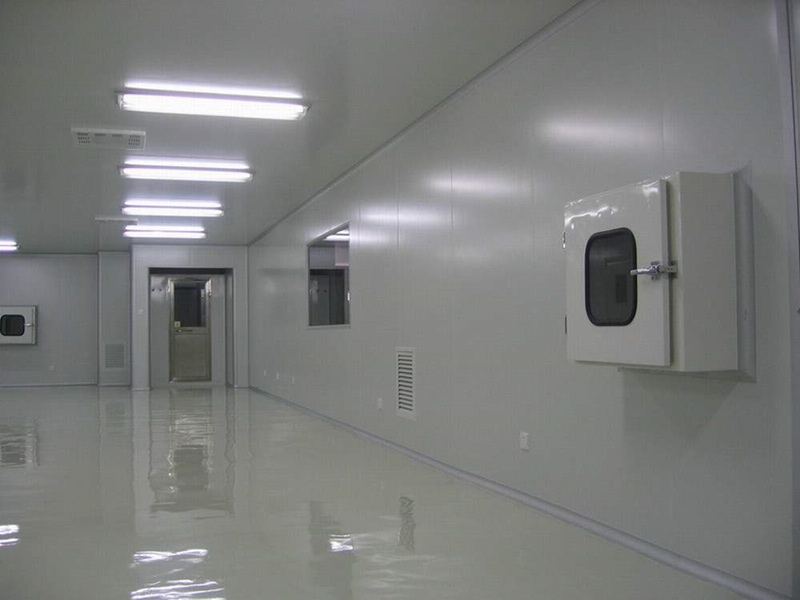 A qualified clean room equipped with clean plates
